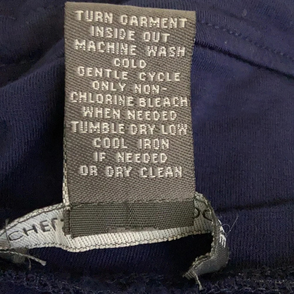 Chelsea & Theodore Jersey Knit Navy Blue Dress - 4 - Picture 5 of 6